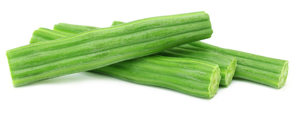 Moringa Oleifera or sonjna over white background