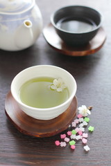 桜緑茶