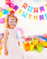 Child birthday party .