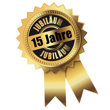 15 Jahre - Jubil&auml;um gold