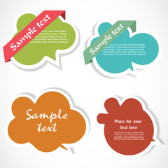 Colorful speech bubbles
