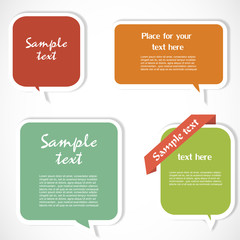 Colorful speech bubbles