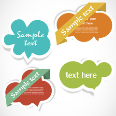 Colorful speech bubbles
