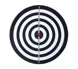 dart board isolated on white