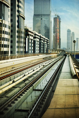 Obraz premium Railroad in Dubai