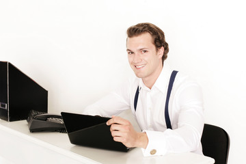 glücklicher Geschäftsmann