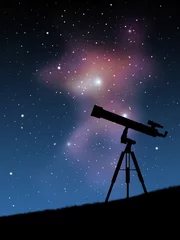 Fototapeten Telescope and stars © J.J.Brown
