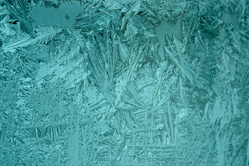 frost on window