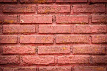 Naklejka premium Texture walls of red brick for backgrounds