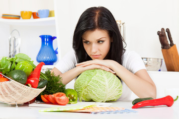young couple in kitchen