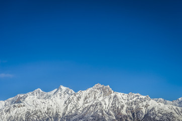 Panorama of Himalaya mountains