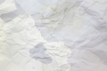 Crumpled and dirty paper