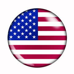 Button flag of United States of America