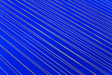 Fototapeta premium Abstract white light line on blue