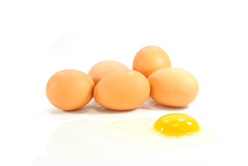 egg on white background
