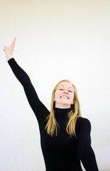 jeune fille enjouée,active