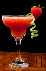 Fresh strawberry cocktail