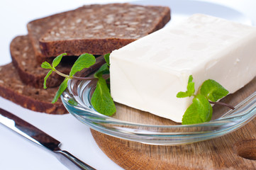 Butter and bread