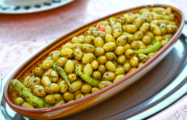 olives verte les huiles....