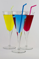 Multi Colored Cocktails