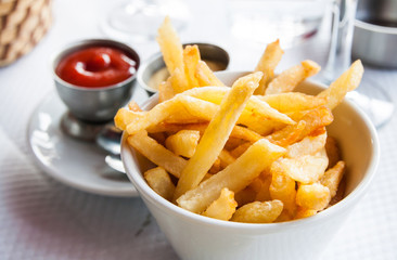 Golden French fries
