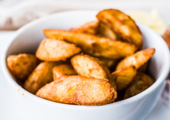 Golden French fries