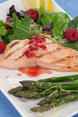 Grilled Raspberry Salmon