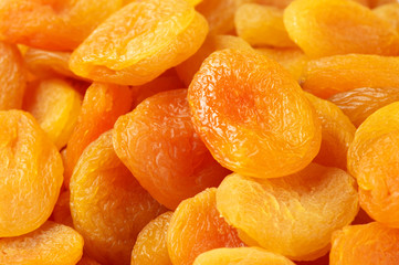 Dried aprocots close-up