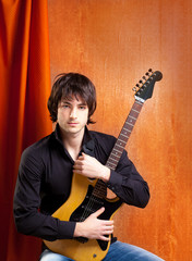 british indie pop rock look young musician guitar player