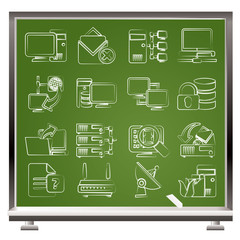 Computer Network and internet icons