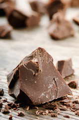 Crushed dark chocolate