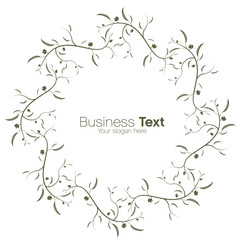 fond, branches d'olivier