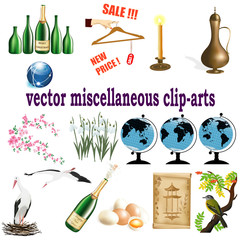 vector collection with clip-arts