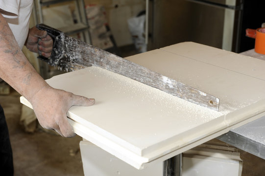 sciage de placoplatre