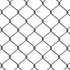 3d render of wire fence