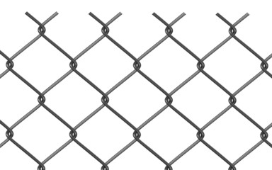 3d render of wire fence