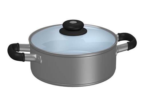 3d render of cooking pot