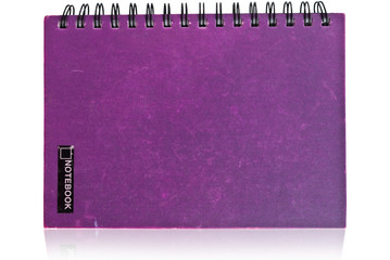 Notebook isolated on the white.
