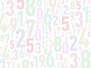 fond de numéros - statistiques