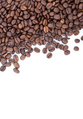 Brown roasted coffee beans