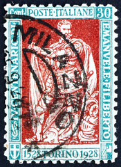 Postage stamp Italy 1928 Emmanuel Philibert, Duke of Savoy, Iron