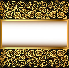 background with gold(en) pattern and net