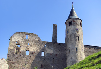 old castle, fragment with tower