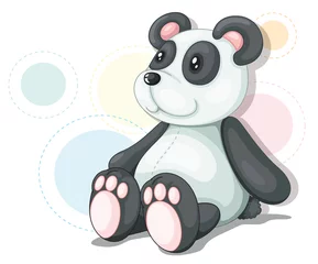 Photo sur Plexiglas Ours Illustration de nounours panda