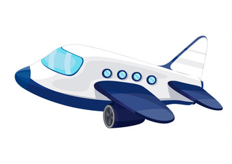 Illustration of private jet plane