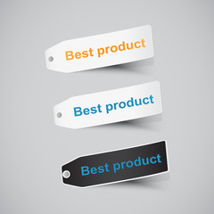 Best product labels. Vector