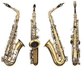 Obraz premium saksofon