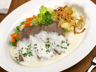 Tafelspitz mit Meerrettichsauce