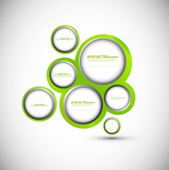 Abstract web design new circle bubble