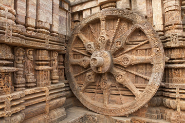 Chariot Wheel, Konark Sun Temple, Orissa